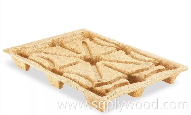 4-Way 1200× 1000mm High Load Mdi Glue Compressed Wood Pallet for Package